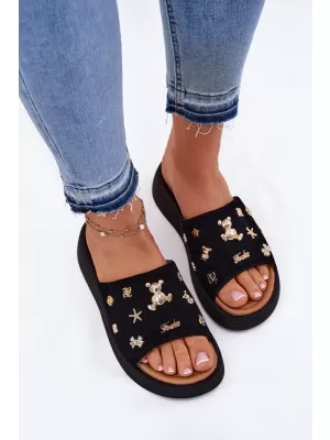 Dámske šľapky VINCEZA 66741 BLACK