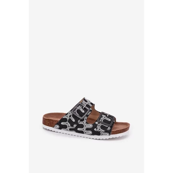  Dámske šľapky S.BARSKI RB51-006 BLACK 