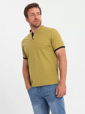 Pánske tričko OMBRE OM-TSCT-0156 OLIVE