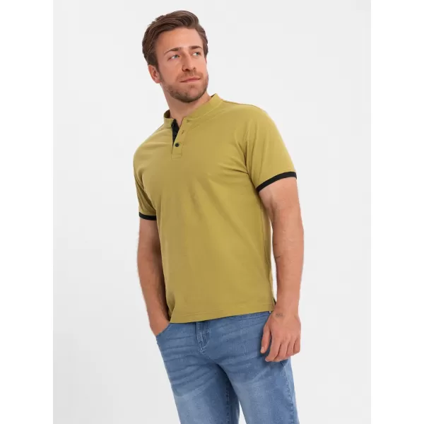  Pánske tričko OMBRE OM-TSCT-0156 OLIVE 