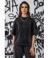Dámske oversized tričko NEBBIA x Sexsdreams 813 BLACK