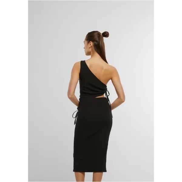  Dámské šaty URBAN CLASSICS TB7706 ČIERNY 