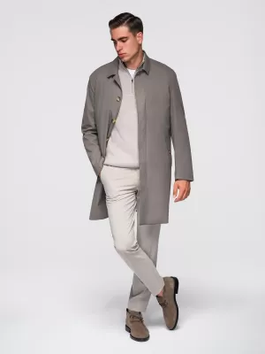 Pánsky kabát OMBRE OM-COLC-0139 POPOL