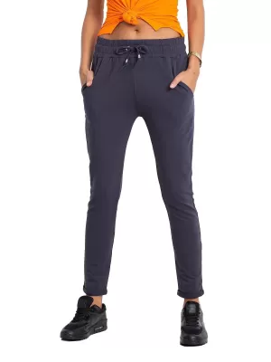 Dámske tepláky BASIC FEEL GOOD RV-DR-3698.05X GRAPHITE