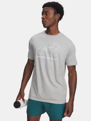 Pánske tričko UNDER ARMOUR UA GL FOUNDATION UPDATE SS 1382915-069 ŠEDÁ
