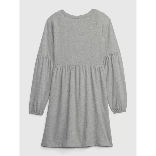  Detské šaty GAP LOGO DRESS 793146-01 LIGHT HEATHER GREY 