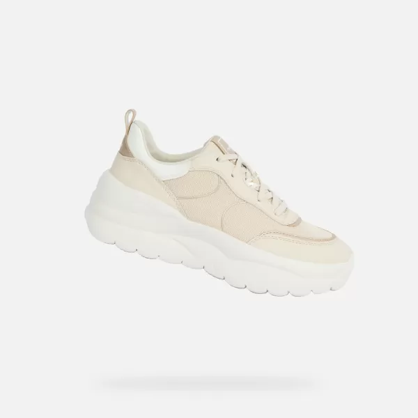  Dámske tenisky GEOX XTROS G012868 KRÉMOVÁ 