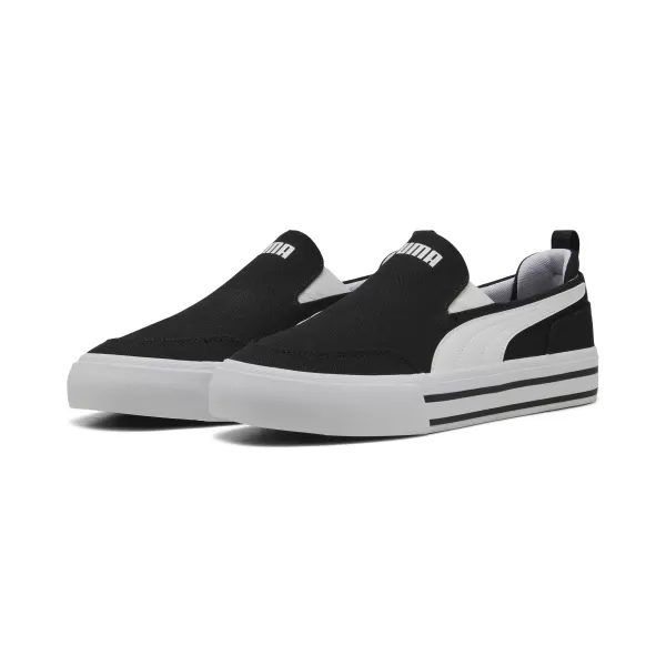  Topánky PUMA COURT CLASSIC VULC SLIPON 400216_02 PUMA BLACK/PUMA WHITE 