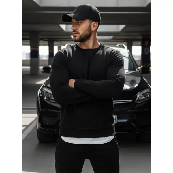  Pánska mikina DSTREET BX2416 ČIERNA 
