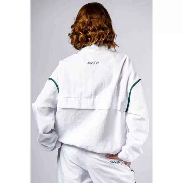  Clubhouse mikina na polovičný zips CLUB DOR 644 WHITE Nebbia 