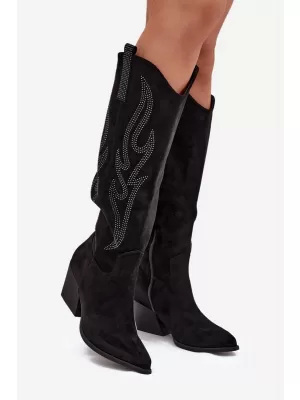 Dámske topánky na podpätku BOTO JOVINA 38555 BLACK