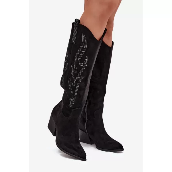  Dámske topánky na podpätku BOTO JOVINA 38555 BLACK 