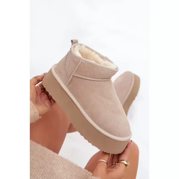  Dámske snehule BOTO MAIRENE 41122 BEIGE 