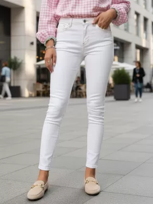 Dámske nohavice DSTREET UY2863 BIELA