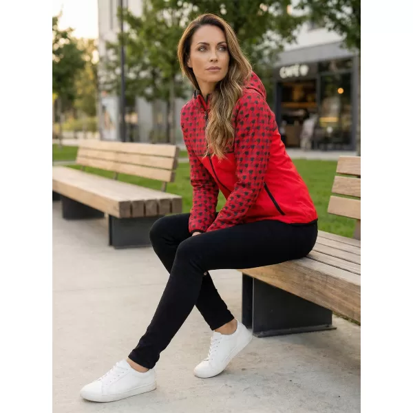  Dámska softshellová bunda premium ALTISPORT VOJ/ALW048JACK01 ČERVENÁ 