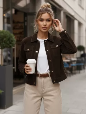 Dámska bunda DSTREET TY5583 HNEDÁ