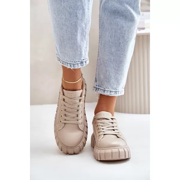  Dámske topánky BIG STAR MM274618 BEIGE Big Star Shoes 