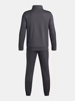 Súprava pre chlapcov UNDER ARMOUR UA RIVAL KNIT TRACK SUIT 1363290-025 SIVÁ