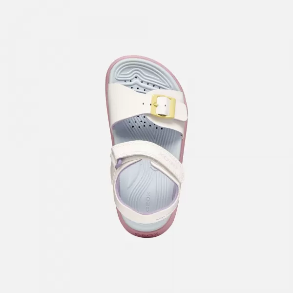  Dievčenské sandále GEOX SANDAL FUSBETTO J35HQA000BCC0653 BIELA 