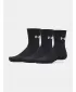 Ponožky UNDER ARMOUR PERFORMANCE COTTON 3P CRW 6009685-008 ČIERNA