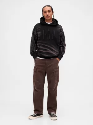 Pánska mikina GAP CORP LOGO HOODIE PULLOVER 851641-01 BLACK