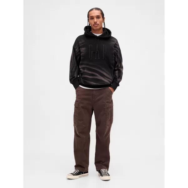  Pánska mikina GAP CORP LOGO HOODIE PULLOVER 851641-01 BLACK 