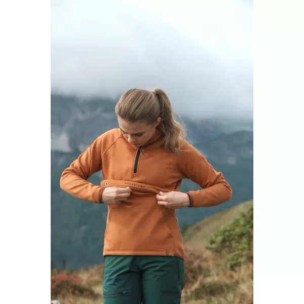  Dámska mikina NORDBLANC INEFFABLE NBSLS8226 HNEDÁ 