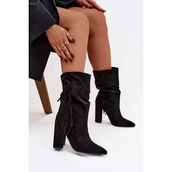  Dámske topánky BOTO ZATEPLENÉ 40514 BLACK 