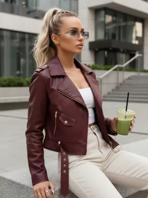 Dámska bunda DSTREET TY5649 BORDOVÁ