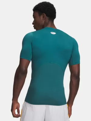 Pánske tričko UNDER ARMOUR UA HG ARMOUR COMP SS ZELENÁ