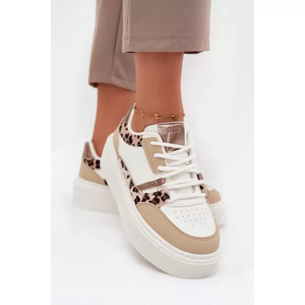  Dámske tenisky BIG STAR SS274357 WHITE/BEIGE Big Star Shoes 