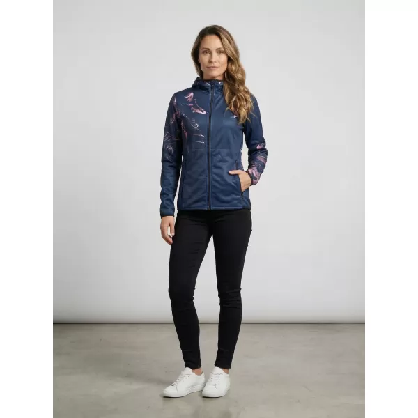  Dámska softshellová bunda premium ALTISPORT VOJ/ALW064JACK01 MODRORUŽOVÁ 