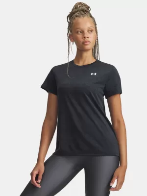 Dámske tričko UNDER ARMOUR TECH PIXELATE SSC 6012302-001 ČIERNA