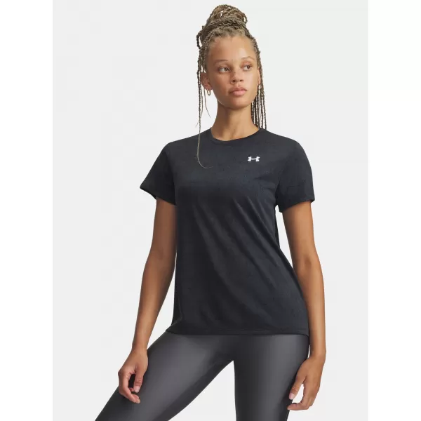  Dámske tričko UNDER ARMOUR TECH PIXELATE SSC 6012302-001 ČIERNA 