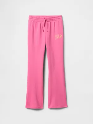 Detské tepláky GAP BOOTCUT LOGO SWEATPANTS 760724-01 STANDOUT PINK