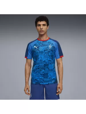 Pánske funkčné tričko PUMA NEYMAR JR PLAYMAKER JERSEY 660314-10 BLAZING BLUE/ PLANÚCA MODRÁ/PUMA BIELA/ULTRA