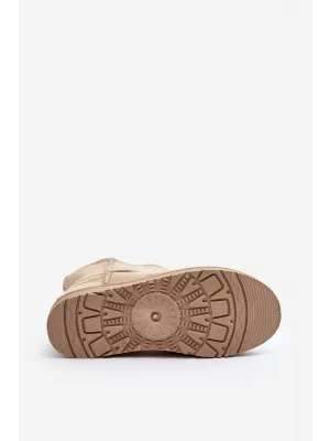 Dámske snehule CROSS MM2R4023C BEIGE Cross Jeans