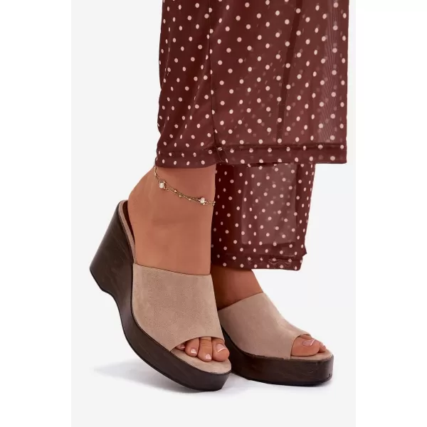  Dámske šľapky BOTO RAVELIA 41346 KHAKI 