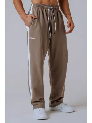 Tepláky voľného strihu POWER 904 LIGHT BROWN ASH Nebbia