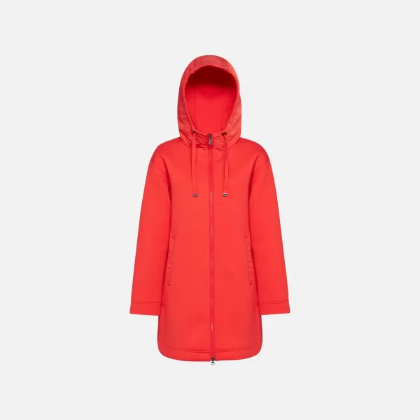  Dámska parka GEOX SWEATER G012427 ČERVENÁ 