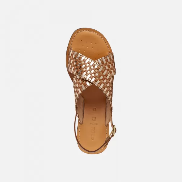  Dámske šľapky GEOX MADDALUSIAC G013201 HNEDÁ 