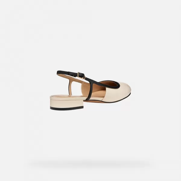 Dámske baleríny GEOX VIRNILISA B G012909 KRÉMOVÁ 