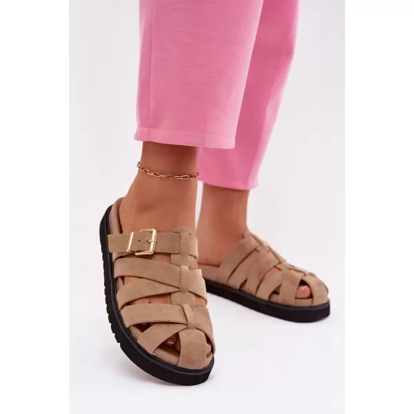  Dámske šľapky BOTO ROSELISSE 41559 KHAKI 
