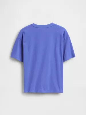 Detské tričko GAP ORIGINAL LOGO TEE 782451-04 DAZZLING BLUE