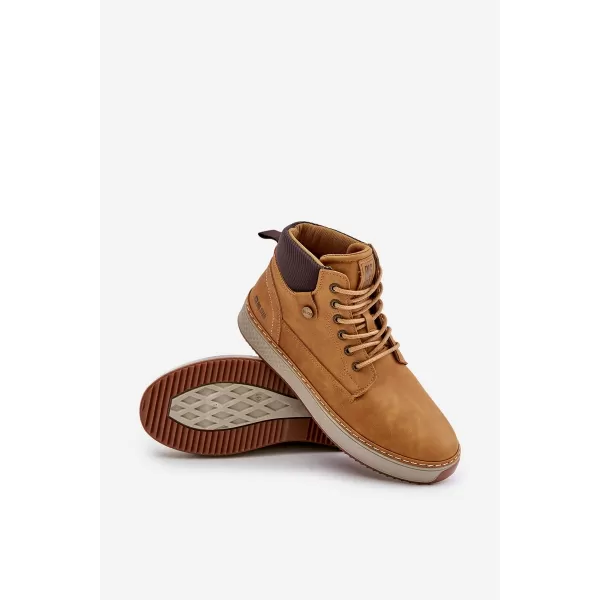  Pánske topánky BIG STAR OO174561 BROWN/BEIGE Big Star Shoes 