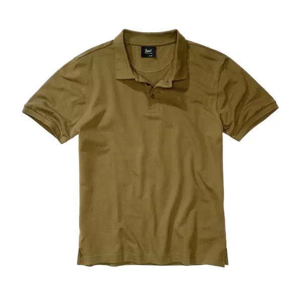  Pánske tričko s golierom BRANDIT 4215 OLIVE 