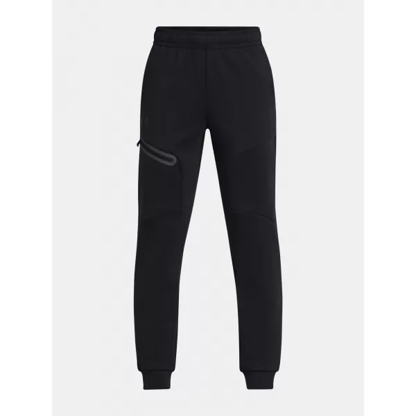  Chlapčenské tepláky UNDER ARMOUR UA B UNSTOPPABLE FLC JOGGER 1386689-001 ČIERNA 
