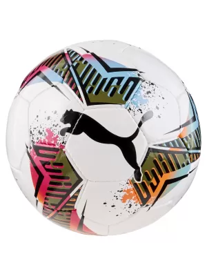 Tréningová lopta PUMA FUTSAL 2 HS 084343-01 BIELA/GRANÁTOVÁ RUŽA/ZAPRÁŠENÁ AKVA