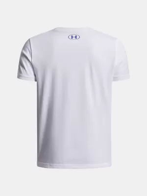 Chlapčenské tričko UNDER ARMOUR UA B BOXED SPORTS UPDATE SS 1388672-100 BIELA
