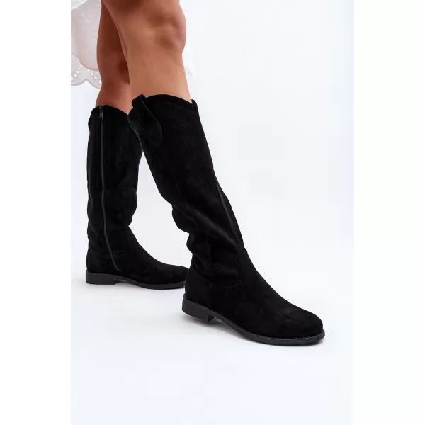  Dámske čižmy S.BARSKI HY66-132 BLACK 